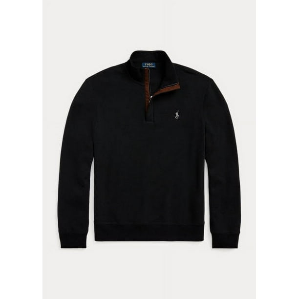 Polo Ralph Lauren Mens Luxury Jersey Quarter-Zip Pullover-Medium
