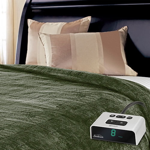 Sunbeam Plush Heated Electric Blanket