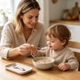 thumbnail image 6 of Stainless Steel Kids Spoon and Fork Set Short Handle Toddler Flatware for Self Feeding, Rose Gold, 6 of 7
