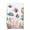 White, variant on Seahorse Coastal Kitchen Towels Set of 3, Nautical Ocean Summer Blue Teal Coral Shell Absorbent Dish Towels for Kitchen, Microfiber Hand Towel, Quick Drying Tea Towel for Cleaning Dishcloths