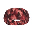 thumbnail image 2 of Motion Adornment Sweatband 15 In Both Men And Women Can Stretch Breathable Soft Perspiration For Hiking Walking Running Exercise Realistic Forests Camouflage Pattern Conifer Maroon_4, 2 of 8