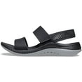 thumbnail image 1 of Sandalias crocs LiteRide 360 ​​para Mujer NegroGris claro 6, 1 of 2