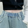 thumbnail image 6 of Lopecy-Sta Girls Baggy Jeans-Wide Leg Pearl Denim Pants with Pockets, Fashion Casual Elastic Waistband Jeans for Girls, 6 of 8