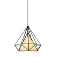 thumbnail image 1 of Lampara de techo colgante tipo diamante jaula de metal ilios innova  1 luz, 1 of 9