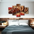 thumbnail image 3 of TISHIRON 5PCS Framed Food Theme Canvas Wall Art Set,60"x40" Delicious Roast Meat Wall Canvas Art Decor, 3 of 7