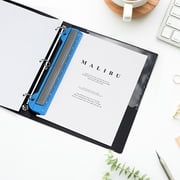 Eagle 3 Hole Punch, Portable Ring Binder Puncher, with Integrated Ruler, 5 Sheets Capacity, for Ring Binders,Home and Office Supplies