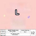 thumbnail image 1 of Pegatinas de tela con letras bordadas de tamaño pequeño, accesorios de ropa, parche para planchar ropa con letras blancas en inglés, 1 of 5