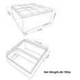 thumbnail image 7 of Pemberley Row Solid Wood Cloud Gray Ottoman Square Multi-functional 35" Unassembled, 7 of 7