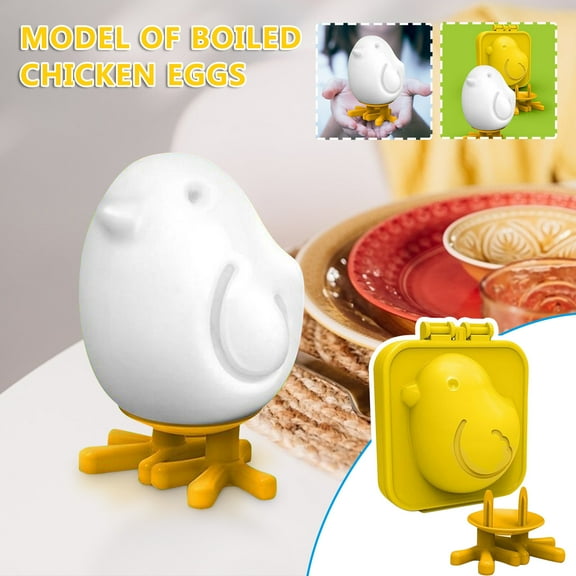 Bouanq Cute Little Chicken Egg Mold, DIY Little Chicken Boiled Egg Mold Rice Ball Bento Homemade Baking Utensils