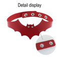 thumbnail image 3 of Collier Chauve-Souris en Cuir Pu, Collier Clavicule à Sangle-26, 3 of 5