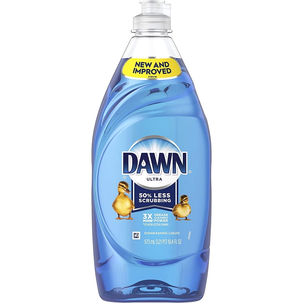 Dawn Ultra Dishwashing Liquid Dish Soap Original Scent Concentrated 19.4 fl oz, 4-Pack