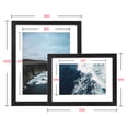 thumbnail image 5 of ArtbyHannah 7 Pack Black Gallery Wall Frames Sets with Decorative Ocean Picture Frame Sets Wall Art Decor for Home Decoration, Multi Size 8x10, 6x8 inch, 5 of 9