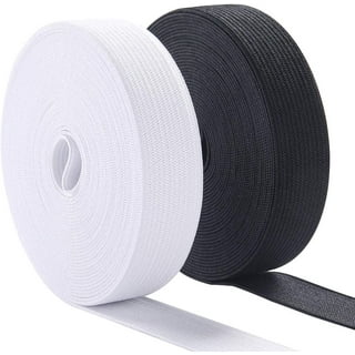 1/4 Inch Elastic Bands for Sewing, Stretchy Waistband Ribbon Cord (White,  200 Yards/ 182 Meters) 