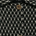 thumbnail image 2 of Uootdi Vintage Sweaters for Women Lapel Plaid Cardigans Button Down Chunky Knit Cardigan Sweater Jacket Coat with Pockets, 2 of 8