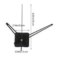 thumbnail image 2 of DINHEAROM 1 Set Quartz Mechanism Clock Movement for Diy Clock Parts Black and Red Round Silent Operation, 2 of 8
