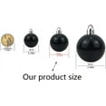 thumbnail image 3 of Christmas Balls Ornaments，36 Pcs Shatterproof Christmas Tree Decorations Hanging Ball for Xmas Tree Holiday Wedding Party Decoration 1.6" ( 40mm ) Set Black Christmas Ball, 3 of 3
