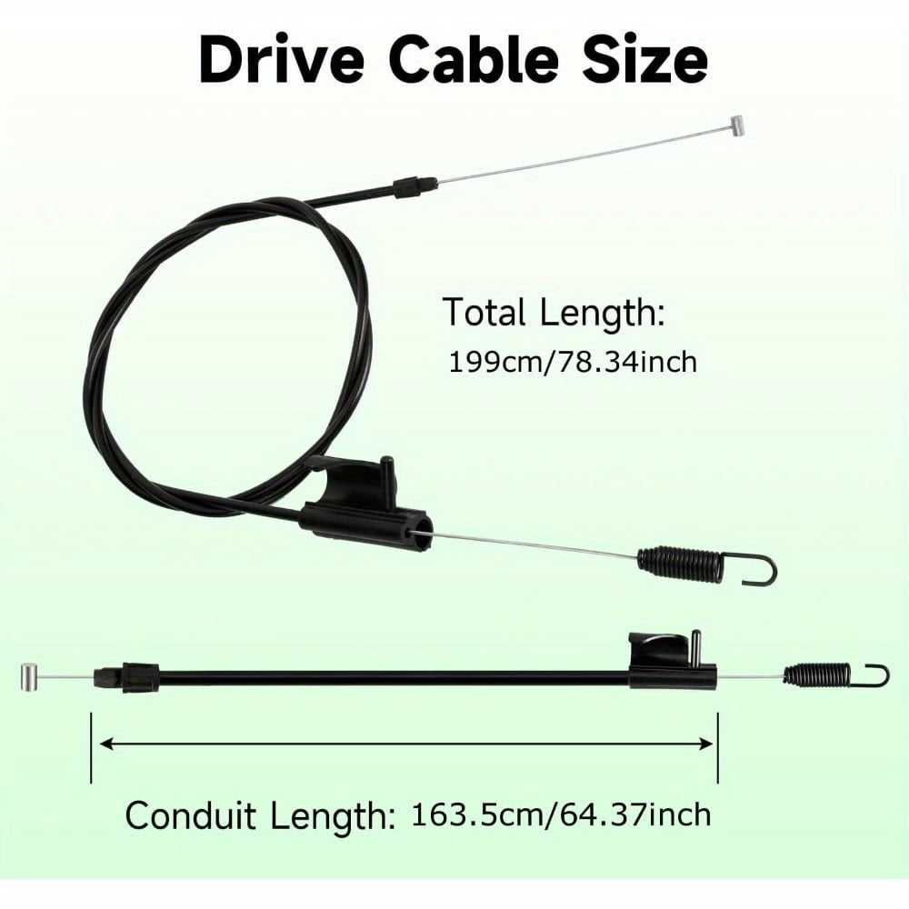 946-04728A Drive Cable Fit for Troy-Bilt TB200 TB210 Craftsman M210 MTD Self Propelled Lawn Mower 746-04728 Single Speed Control Cable Replacement for Rotary 15102 Lawnmower Components