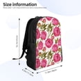 thumbnail image 4 of Easygdp Rose Flowers Mochila Versátil y Elegante: Comodidad, Almacenaje y Durabilidad para la Universidad, Trabajo, Viajes y Uso Diario, 4 of 8