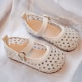 thumbnail image 6 of Gyujnb Toddler Girls Breathable Mesh Mary Jane Shoes with Rhinestone Detail, Flat Heel Casual Footwear for Summer (Toddler, Little Girls),4.5-5 Years, 6 of 7