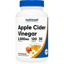 Nutricost Apple Cider Vinegar (2500mg) 120 Vegan Capsules - Gluten-Free, GMO-Free, 30 Servings