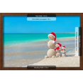 thumbnail image 3 of Snowmans Family at Sea Beach in Santa Hat. New Years and Christmas, Framed Art Print Wall Art by EMprize Sold by Art.Com, 3 of 6