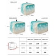 thumbnail image 2 of Teal Beige Ombre Coastal Small Toaster Cover 2 Slice, Kitchen Appliance Covers, Nautical Beach Starfish Coral Summer Toaster Oven Cover with Loop, Bread Machine Cover Polyester Dust Cover Protection, 2 of 4