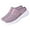 Purple, variant on Women Summer Slip On Open Back Shoes Mesh surface Walking Lightweight Comfortable shoes