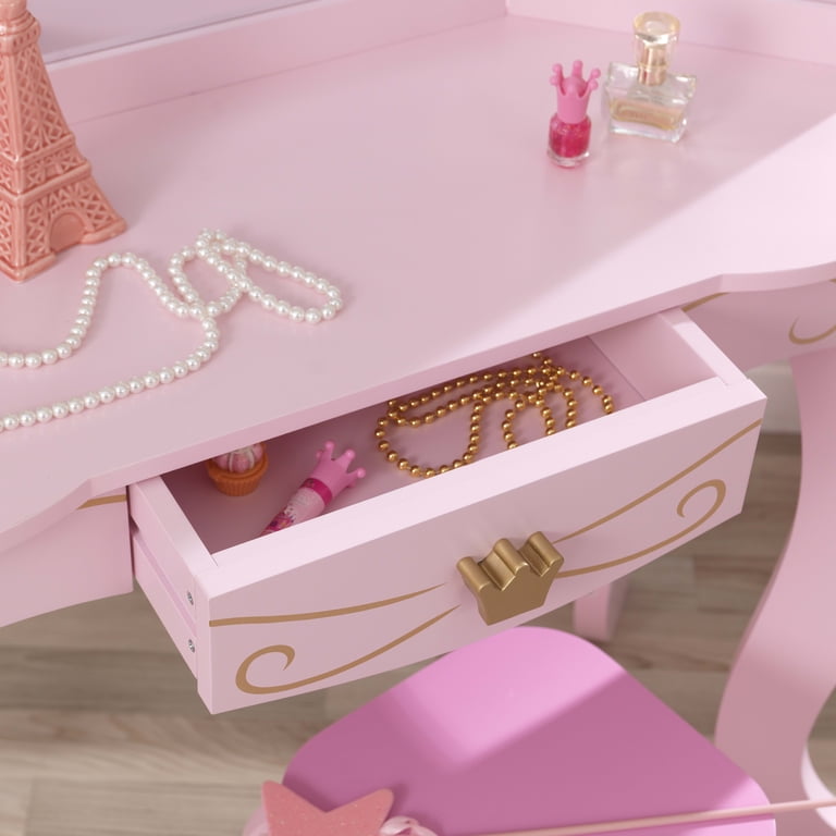 kidkraft princess dresser KidKraft Princess Vanity & Stool