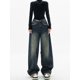 thumbnail image 3 of Pantalones vaqueros de cintura alta para mujer, ropa de calle estilo Harajuku Vintage BF, holgados, a la moda, de pierna ancha, 3 of 4