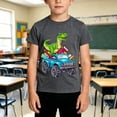 thumbnail image 2 of Back to School Shirt Casual Cartoon Prints Boys T Shirts Crewneck Short Sleeve Kids Clothes 1-13 Years, 2 of 4