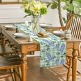 thumbnail image 5 of Wisteria Plant Geometry Table Runners Dresser r for Kitchen Holiday Party Table Runner Washable Dining Long Cloth, 5 of 7