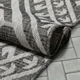 thumbnail image 3 of Well Woven Cascade Grey Indoor/Outdoor Diamond Medallion Area Rug 8x10 (7'10" x 9'10"), 3 of 8