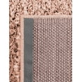 thumbnail image 6 of Unique Loom Everyday Shag Collection Area Rug - Solid (7' 10" Square Rose Pink), 6 of 6