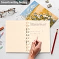 thumbnail image 5 of WOBOGO Blue and White Flower Notebook College Horizontal Grid Paper Ink Spill Resistant Water Resistant Cover 8.3x5.7x0.4in, 5 of 8