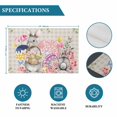 thumbnail image 6 of Bunny Easter Placemats Set of 4, Eggs Spring Floral Grey Plaid Farmhouse Placemats for Dining Table, Place Mats for Kitchen Tabletop, Waterproof Wipeable Dining Table Mats Set, 6 of 9