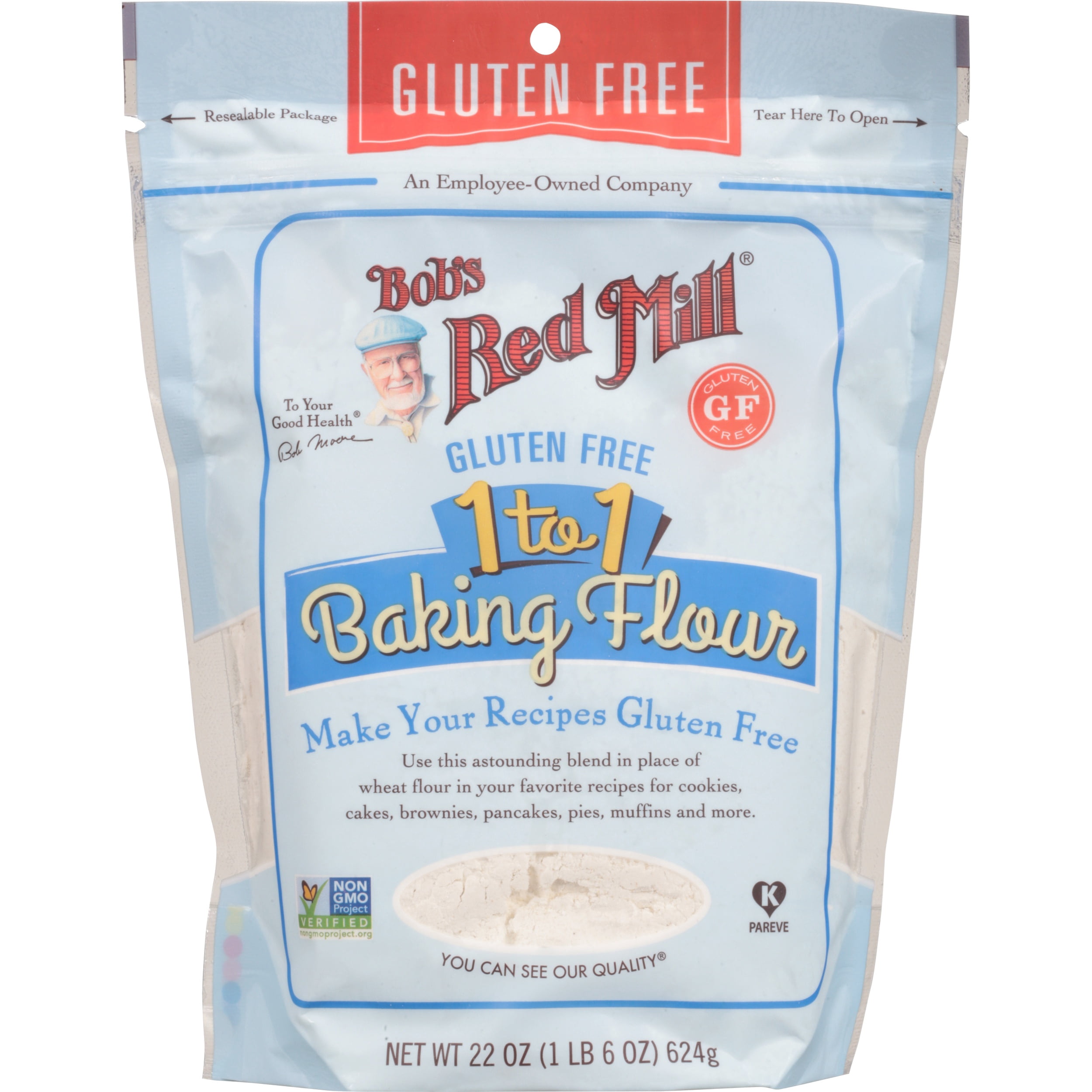 Bob's Red Mill Gluten Free 1-to-1 Baking Flour, 22 oz