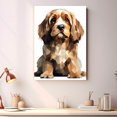thumbnail image 2 of Grand Basset Griffon Vendeen Dog Art Canvas, Pet Wall, Polygon Art Print on Canvas Canvas, large wall art, bathroom wall art, Ready to Hang,Living Room,Bedroom ＆ Office, 2 of 4