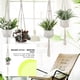 thumbnail image 5 of Yuarrent Cestas colgantes 100 hechas a mano, soporte para plantas, macramé, colgador de plantas, maceta para colgar en la pared interior, soporte para Jardín y Patio No.32 Yuarrent HA001777-32, 5 of 6