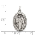 thumbnail image 2 of 925 Sterling Silver Solid Polished Oxidized Not engraveable Immaculate Conception Medal Charm 23x12mm Wide Pendant Neckl, 2 of 2