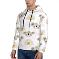 thumbnail image 2 of Hoodies for Men - Cute Koala Rainbow Long Sleeve Comfrt Men'S Fashion Hoodies & Sweatshirts, Sweatshirts for Men Hoodies Pullover Clothing Clothes with Pouch, 2 of 7