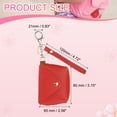 thumbnail image 2 of Llave de monedero Uxcell, mini llavero de bolsa tote lindo, pouch para auriculares, bolsa de monedas, encanto de monedero rojo, 2 of 7