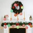 thumbnail image 6 of Clearance! 16 Piece Christmas Candy Ornament Set: Candyland Theme & Decorations 5.9*4.7*2 in Pink, 6 of 6