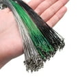 thumbnail image 4 of 20pcs Anti-bite Fishing Line Steel 5 2 4 3 Wire with Swivel Core Fishing Connecting Wire 30cm, 4 of 8