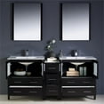 thumbnail image 5 of Torino 72"Espresso Dbl Sink Bathroom Vanity & Side Cabinet / Integrated Sinks, 5 of 5