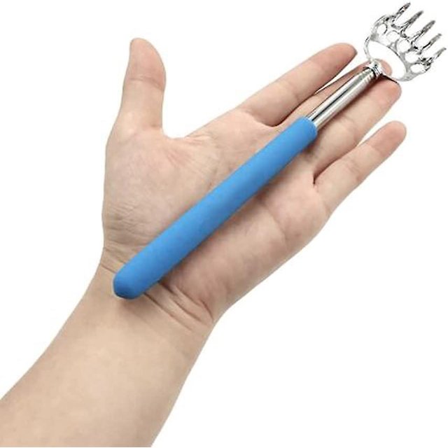 Garras de oso telescópicas extensibles portátiles Rascadores de espalda de metal Masajeador de manos para humanos y mascotas (4 piezas, multicolor)