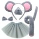 thumbnail image 1 of WORGEOUS 1 establecimiento de disfraces del mouse, incluyendo orejas de mouse, diadema, la cabeza del mouse del mouse kit de lazo del mouse del mouse, 1 of 9