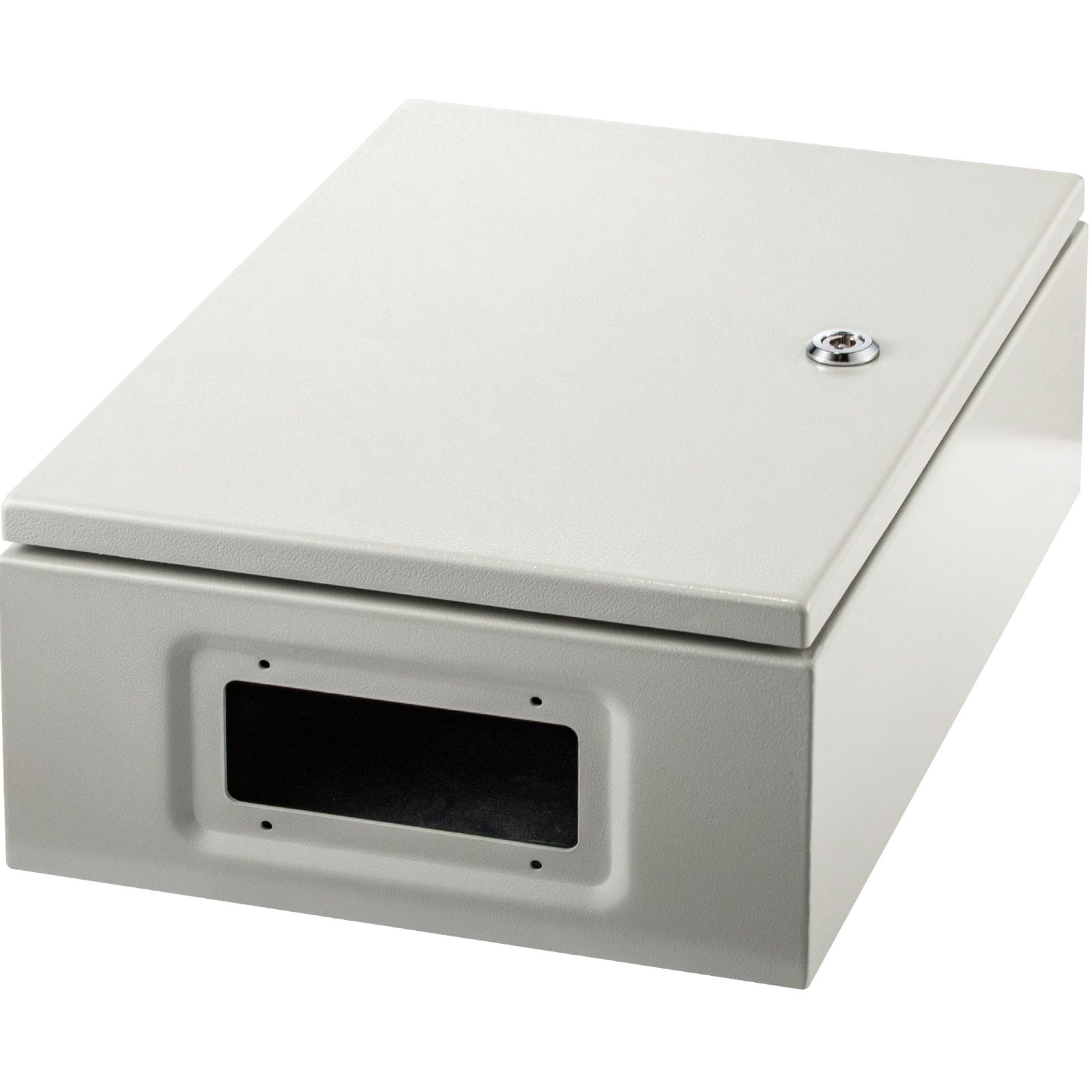 16 x 12 x 6 Carbon Steel Electrical Box, Detachable, IP66 Waterproof Grade, Reinforced Lock & Hinge, IP66 Waterproof & Dust Resistant, for outdoor indoor electrical wiring and equipment protection