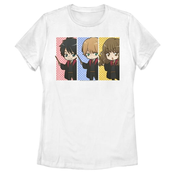 Women's Harry Potter Anime Best Friends  Graphic Tee White Small