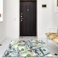 thumbnail image 6 of Ottomanson 100 Dollar Bill Non-Slip Rubberback 3x5 Money Rug, 3'3" x 5', Multicolor, 6 of 8
