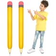 thumbnail image 1 of 2 Pieces 44 Inch Giant Inflatable Pencils Balloon Back to School Dimensional Pencils Balloon Graduation Party Decoration for Back to School Classroom Garden Room Birthday Party Decorations, 1 of 7